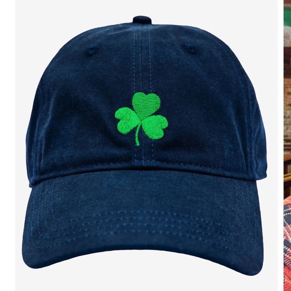 Kiel James Patrick Navy Blue Hat with Green Shamrock